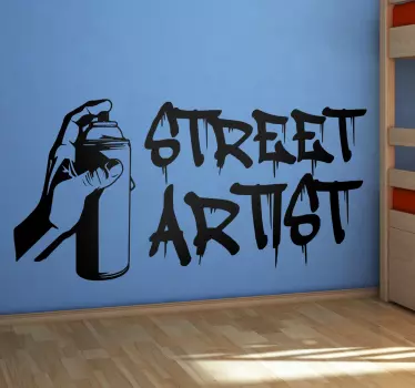 Muursticker graffiti Street Artist - TenStickers