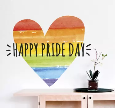 Muursticker Happy Pride Day - TenStickers