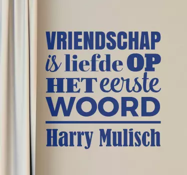 Muursticker Harry Mulisch - TenStickers
