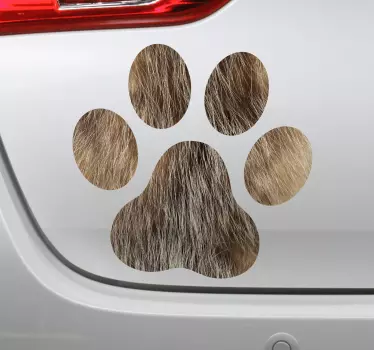 Muursticker hond honden afdruk - TenStickers