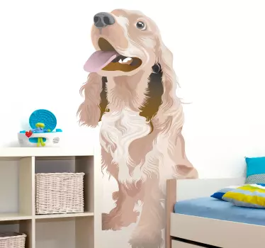 Muursticker kinderkamer dieren met hond - TenStickers