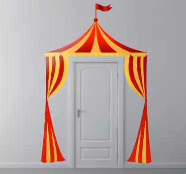 Muursticker Kinderkamer Circustent - TenStickers