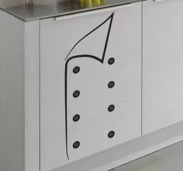 Muursticker koks uniform - TenStickers