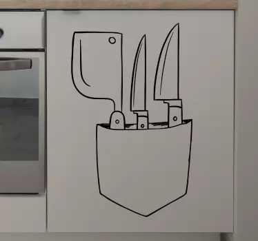 Muursticker koksgereedschap - TenStickers