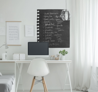 Krijtbord sticker notitieblok - TenStickers