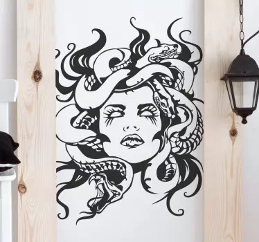 Muursticker medusa - TenStickers