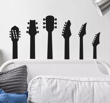 Muziek sticker gitaren - TenStickers
