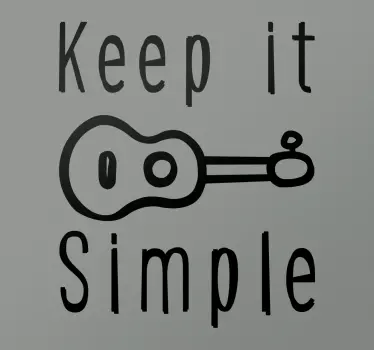 Muursticker muziek Keep It Simple - TenStickers