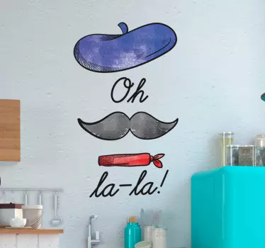 Muursticker Oh La La - TenStickers
