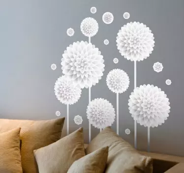 Muursticker paardebloemen - TenStickers