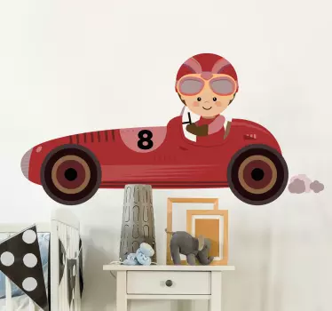 Muursticker raceauto formule 1 - TenStickers