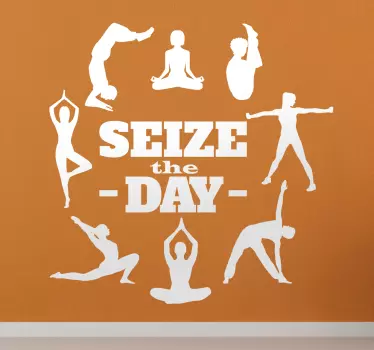 Muursticker Seize the day - TenStickers