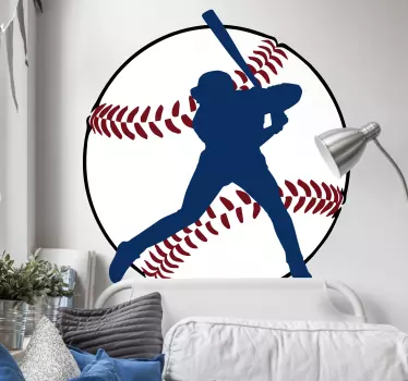 Muursticker Silhouet Honkballer - TenStickers