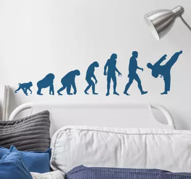 Muursticker Sport Evolutie Karate - TenStickers