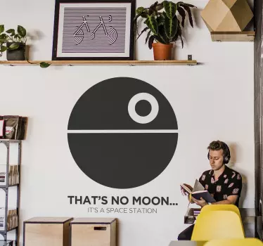 Muursticker Star Wars Deathstar Space Station - TenStickers