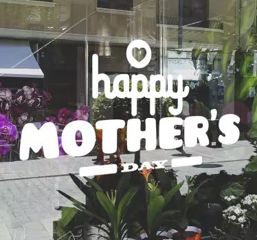 Muursticker tekst happy mothers day - TenStickers