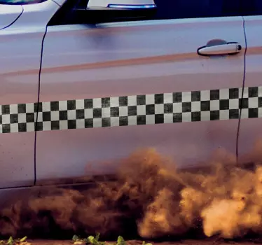 Sticker voor op auto race ontwerp - TenStickers