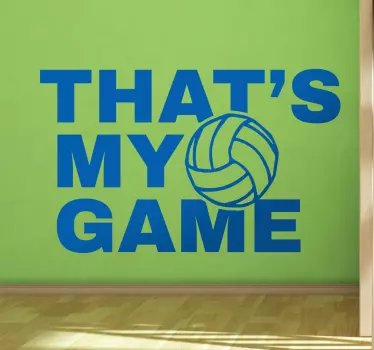 Muursticker Volleybal My Game - TenStickers