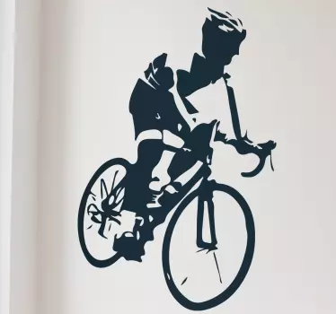 Muursticker wielrenner - TenStickers
