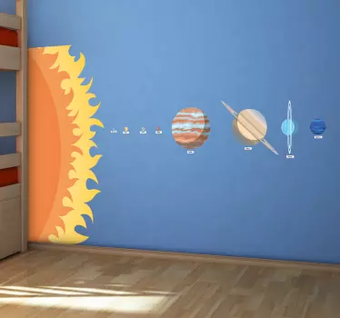 Muursticker zonnestelsel - TenStickers