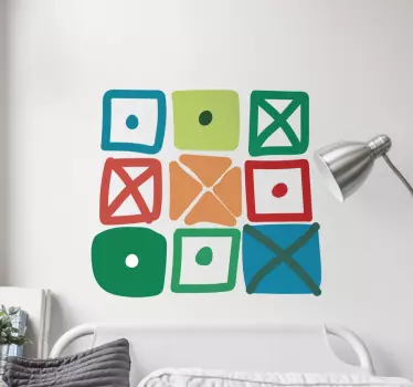 Muurstickers boter kaas en kunst - TenStickers