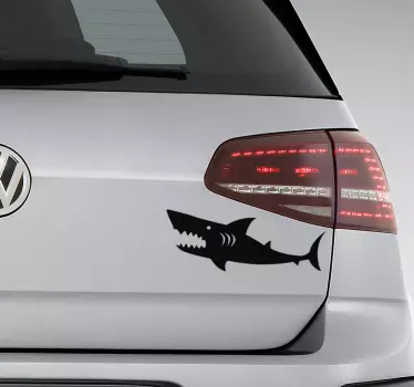 Auto stickers boze haai - TenStickers