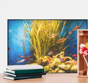 Tienerkamer muursticker zeeaquarium - TenStickers