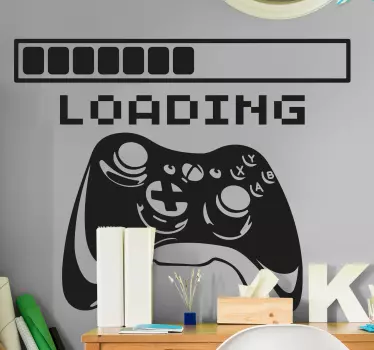 Muurstickers games Xbox-controller wordt geladen - TenStickers