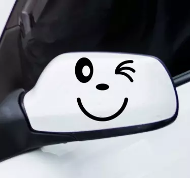 Autosticker smiley voor voertuig - TenStickers