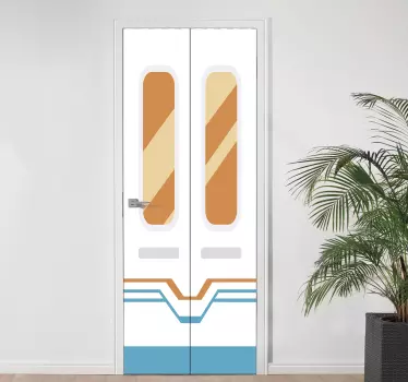 Deursticker met ingang indruk - TenStickers