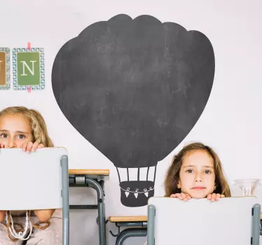 Krijtbord sticker luchtballon - TenStickers