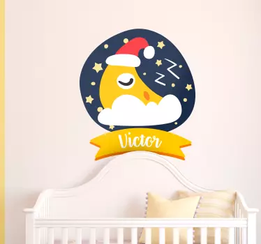 Muurdecoratie sticker slapende maan - TenStickers