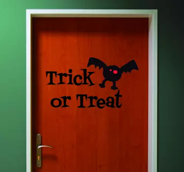 Deursticker Trick or Treat - TenStickers