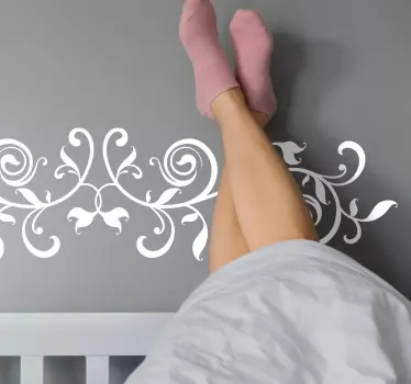 Muurstickers planten Blad hoofdeinde - TenStickers
