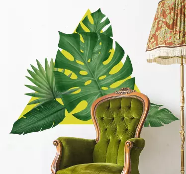 Muurstickers planten Tropische bladeren - TenStickers