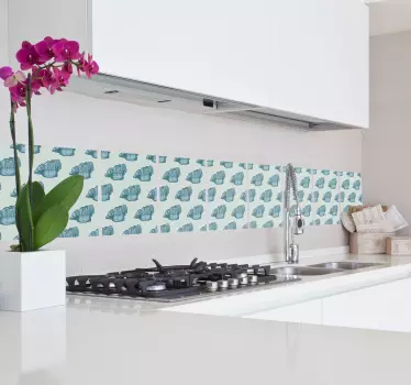 koks muts keuken tegelsticker - TenStickers