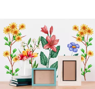 Muurstickers bloemen Botanische bloemen - TenStickers