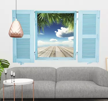 Muursticker Trompe-l'oeil gepersonaliseerd - TenStickers