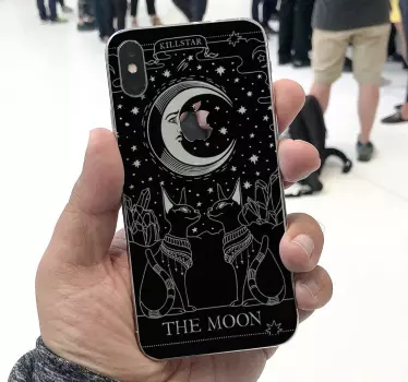 Mystieke maanhonden iPhone sticker - TenStickers
