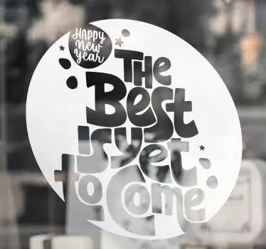 Etalage sticker nieuwjaarsinspiratie - TenStickers