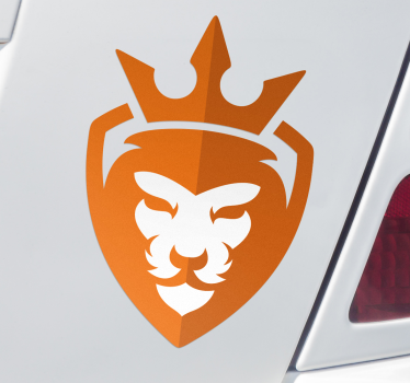 Oranje nederlandse leeuw feestdagen sticker - TenStickers