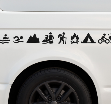 Outdoor avontuurcollectie autosticker - TenStickers