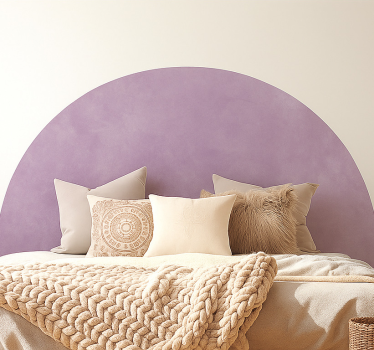 Paarse textuur imitatie slaapkamer muursticker - TenStickers
