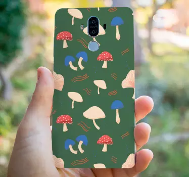 Paddenstoelmotieven huawei sticker - TenStickers