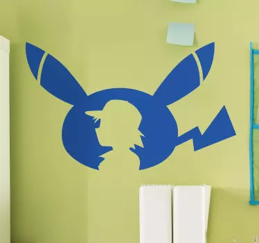 Pokemon Go Pikachu Muursticker - TenStickers
