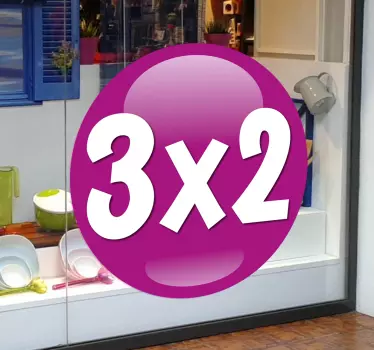 Promotie Sticker Korting - TenStickers