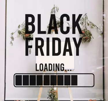 Promotionele uitverkoop laden black friday sticker - TenStickers