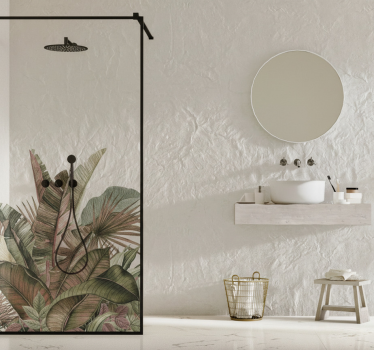 Raamsticker elegante tropische bomen - TenStickers