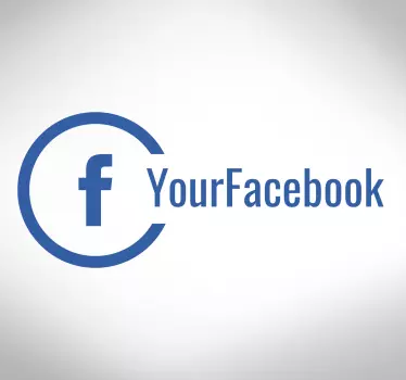 Raamsticker facebook - TenStickers