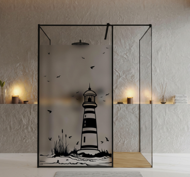 Raamsticker kustlichtscene - TenStickers